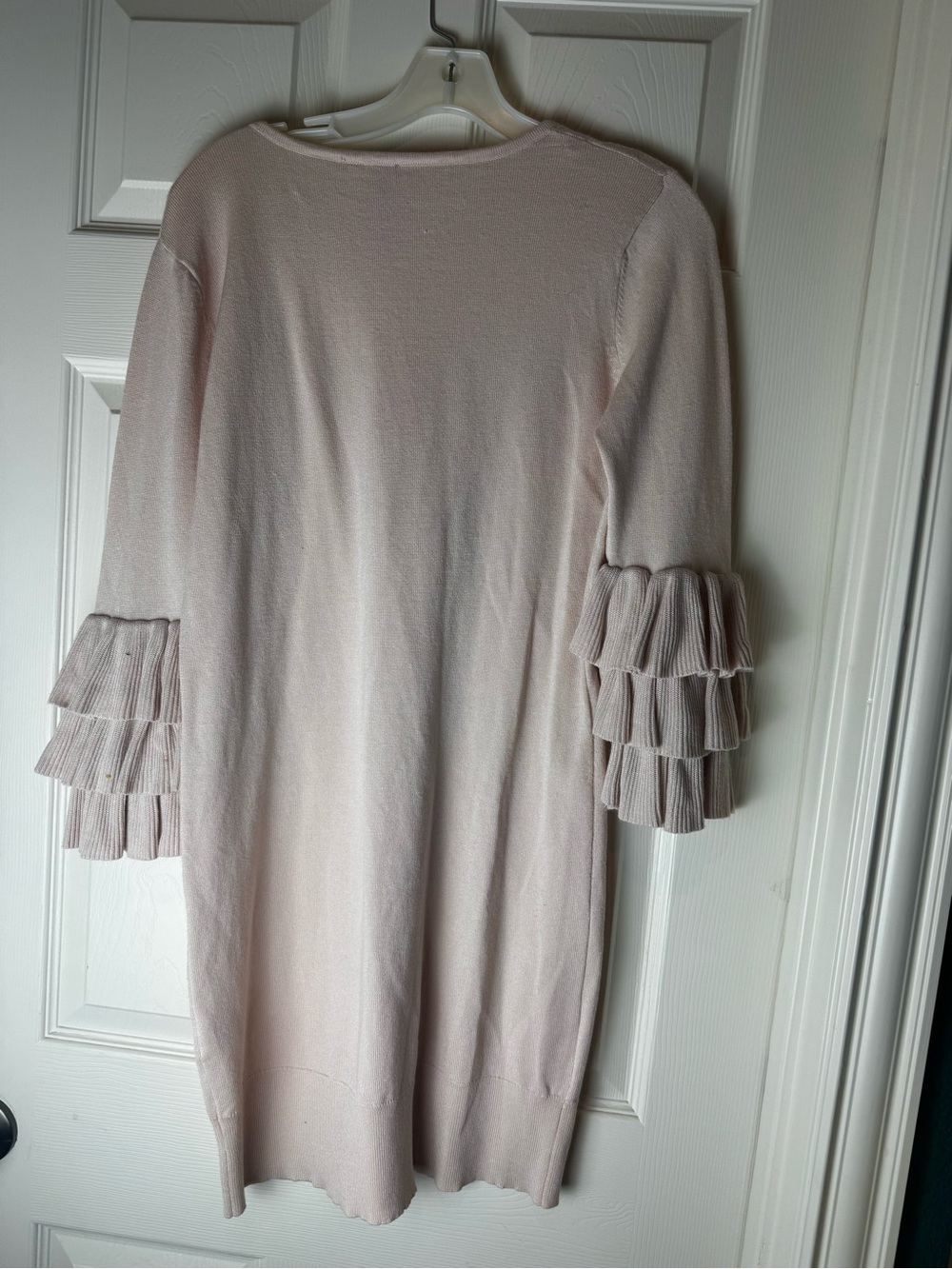 Alga Light Pink Knit Top with Subtle Texture - Picture 3 of 4